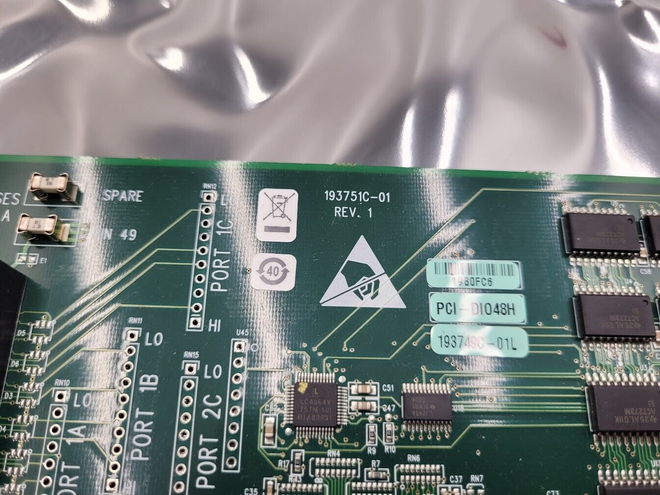 National Instruments PCI-DIO48H 193749C-01 48-channel 64mA high-drive digital IO