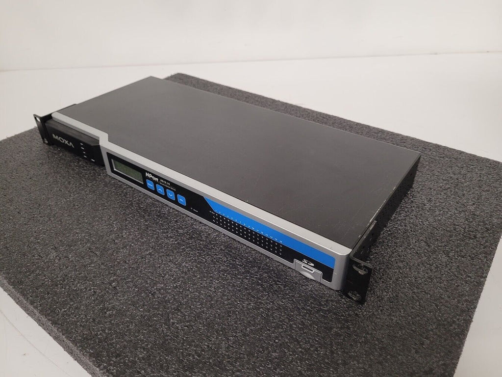 MOXA NPort 6610-16 16 Ports 8-pin RJ45 RS-232 Secure Device Server 100V~240Vac C