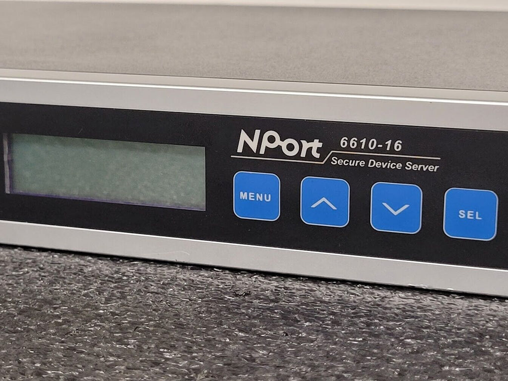 MOXA NPort 6610-16 16 Ports 8-pin RJ45 RS-232 Secure Device Server 100V~240Vac C