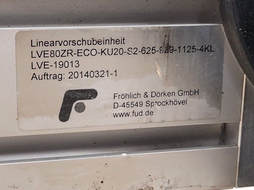 Frohlich & Dorken SEW LVE80ZR-ECO-KU20-S2-625-929-1125-4KL Linear Belt Drive
