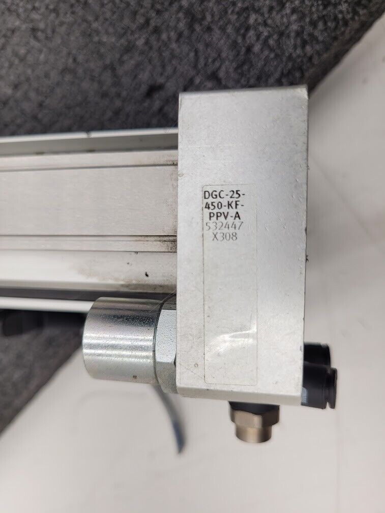 Festo Pneumatic Linear Guide Air Drive Actuator 450mm Travel DGC-25-450 Unit B