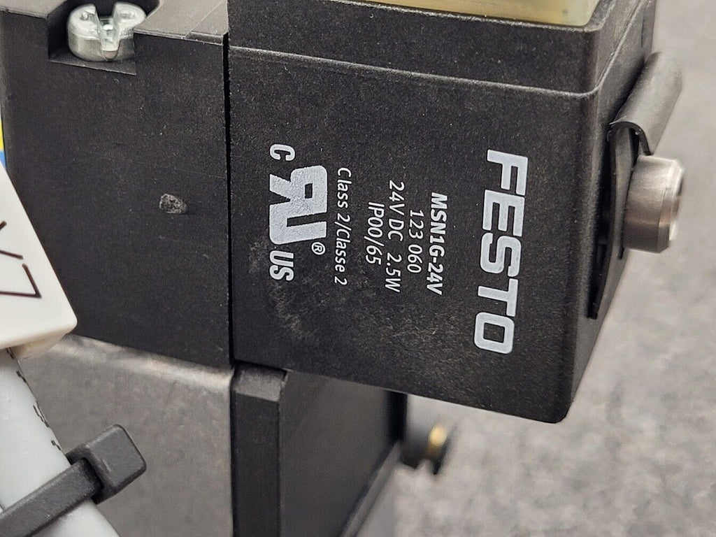 2x Festo Dual Pneumatic Valve Block JMN1DH-5/2- D-1-S-C 159717 -13-230 psi INPUT