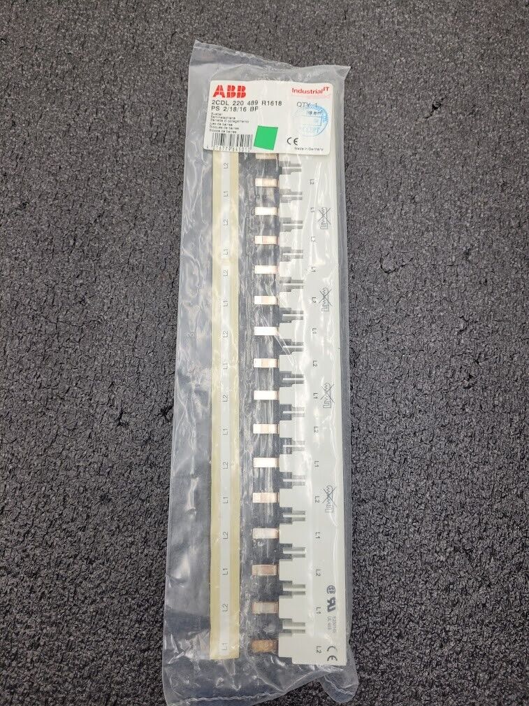 ABB 2CDL220489R1618 Busbar 2-Phase 18-Pole Terminal Block 16mm² PS 2/18/16 BP