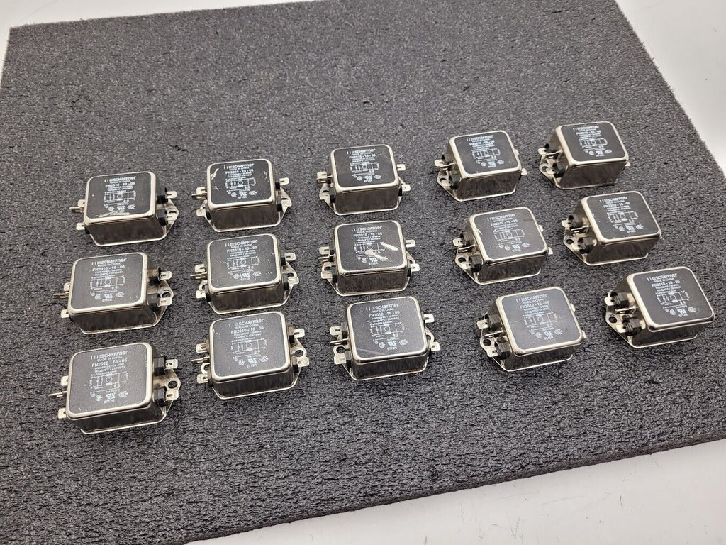 Lot of 15x SCHAFFNER Power Line Filter 110/250VAC FN2010-16-06 110/250VAC 16A