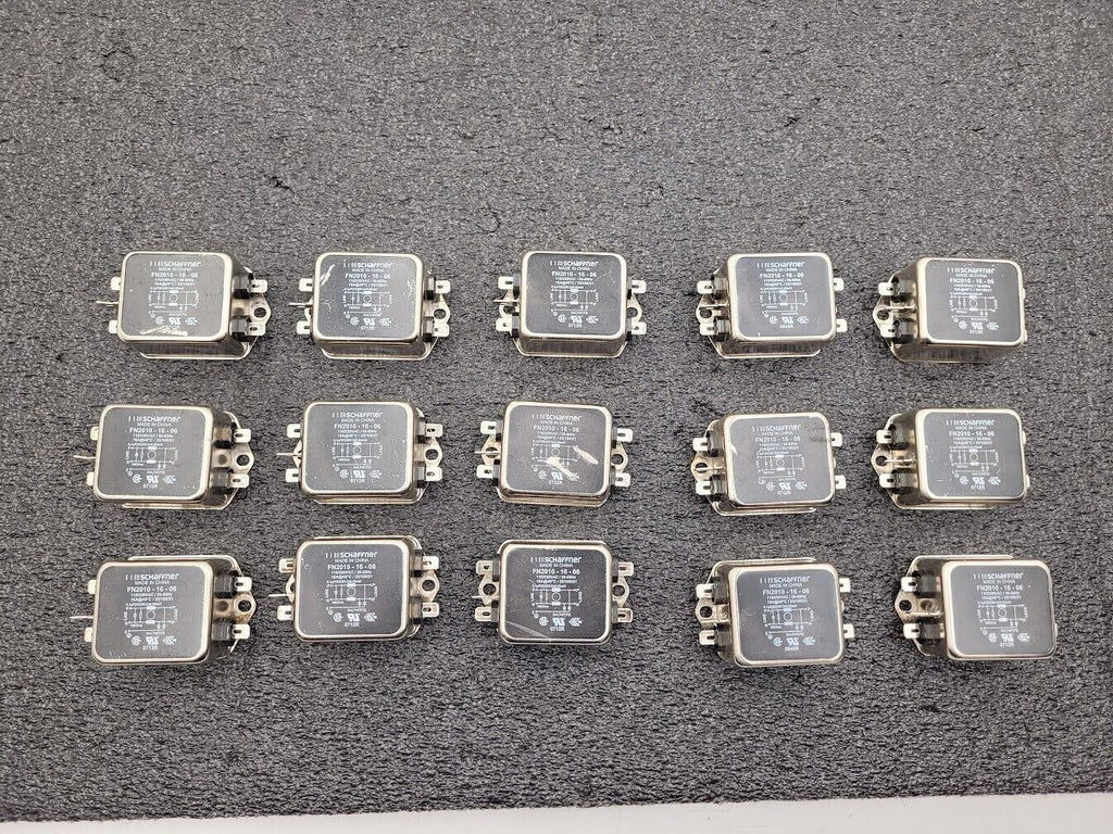 Lot of 15x SCHAFFNER Power Line Filter 110/250VAC FN2010-16-06 110/250VAC 16A