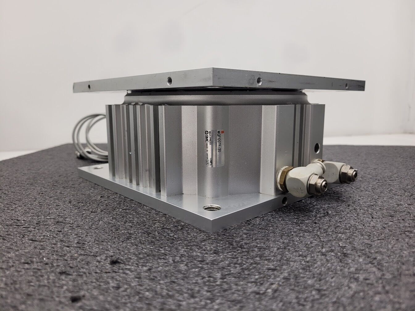 SMC MGF100TF-30 Low Profile Compact Guided Guide Pancake Cylinder w/ Sensors