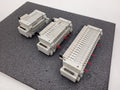 3x SMC Pneumatic Valve Block Solenoid Manifold 24VDC 38 Valves Total Lot D