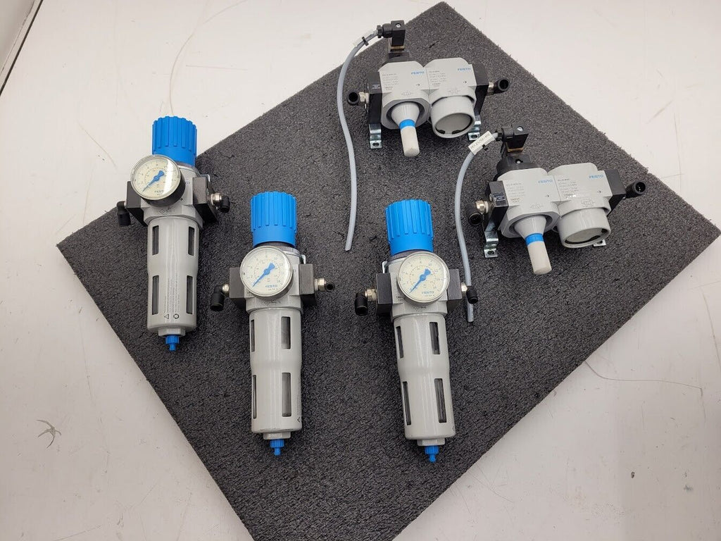 Lot 5 of Festo Pneumatic Solenoid Valve Regulator Manifold Robot Control 24VDC B