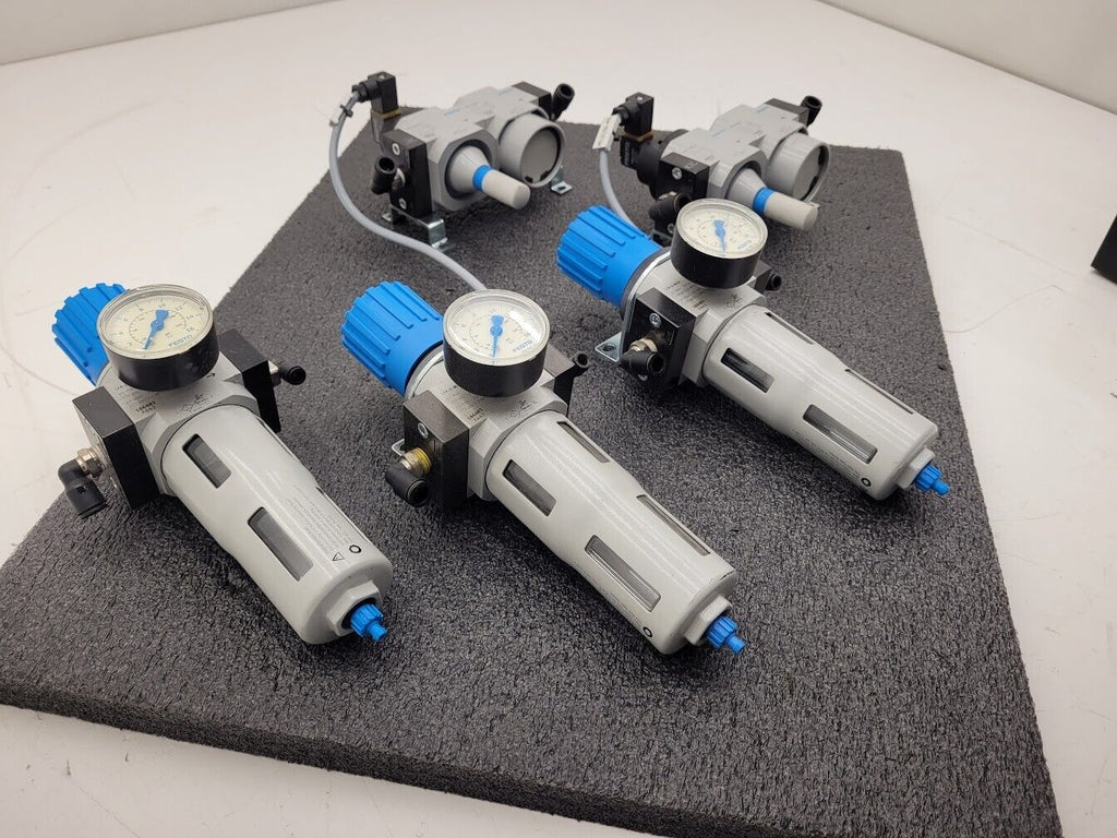Lot 5 of Festo Pneumatic Solenoid Valve Regulator Manifold Robot Control 24VDC B