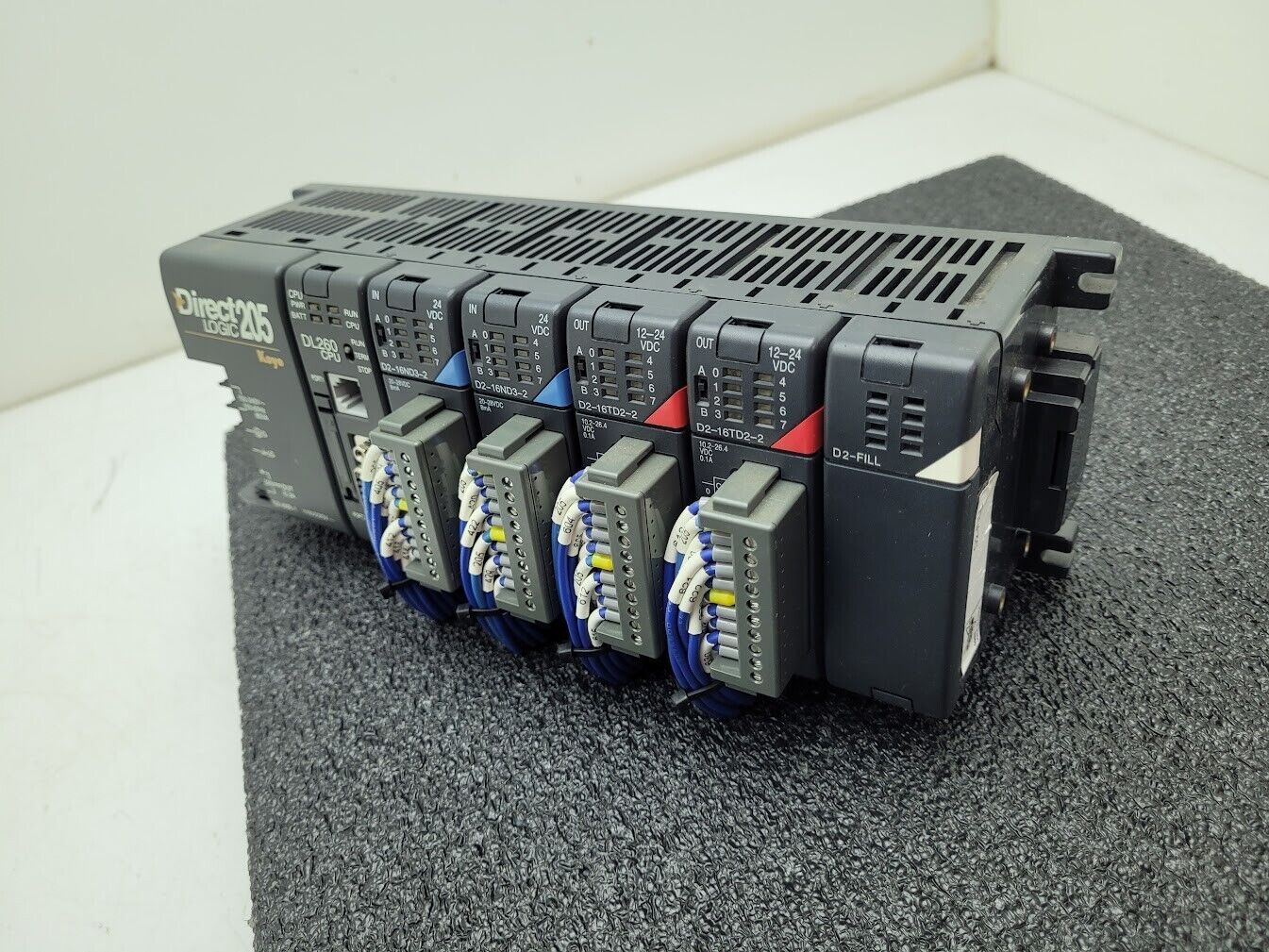 Automation Direct Logic 5 Slot PLC System 205 Koyo DL260 CPU + 4 Modules