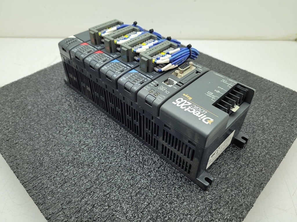Automation Direct Logic 5 Slot PLC System 205 Koyo DL260 CPU + 4 Modules