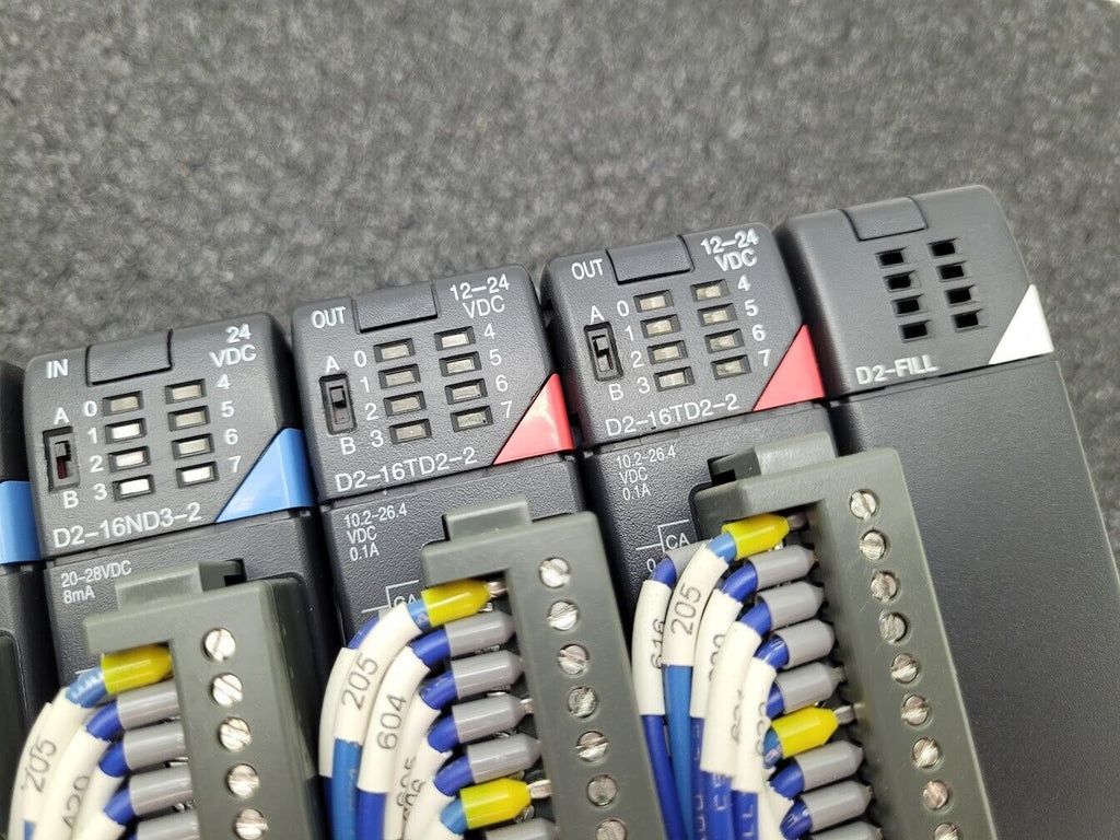 Automation Direct Logic 5 Slot PLC System 205 Koyo DL260 CPU + 4 Modules