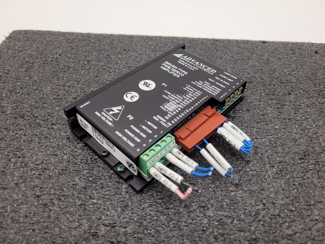 Advanced Motion Control 12A8K PWM Brush Type Servo Amplifier 27233 0146 X05