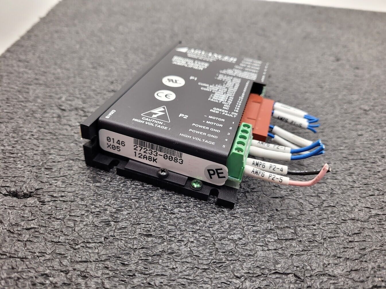 Advanced Motion Control 12A8K PWM Brush Type Servo Amplifier 27233 0146 X05