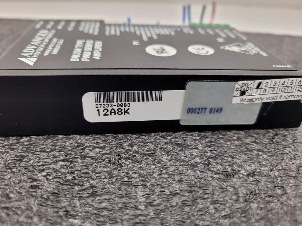 Advanced Motion Control 12A8K PWM Brush Type Servo Amplifier 27233 0146 X05