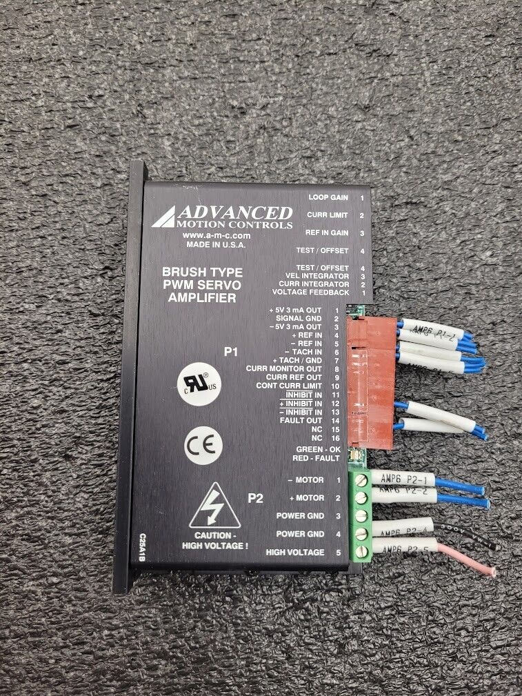 Advanced Motion Control 12A8K PWM Brush Type Servo Amplifier 27233 0146 X05