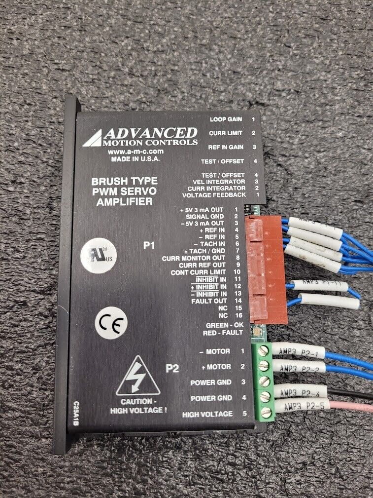 Advanced Motion Control 12A8K PWM Brush Type Servo Amplifier 29518 0242 X05