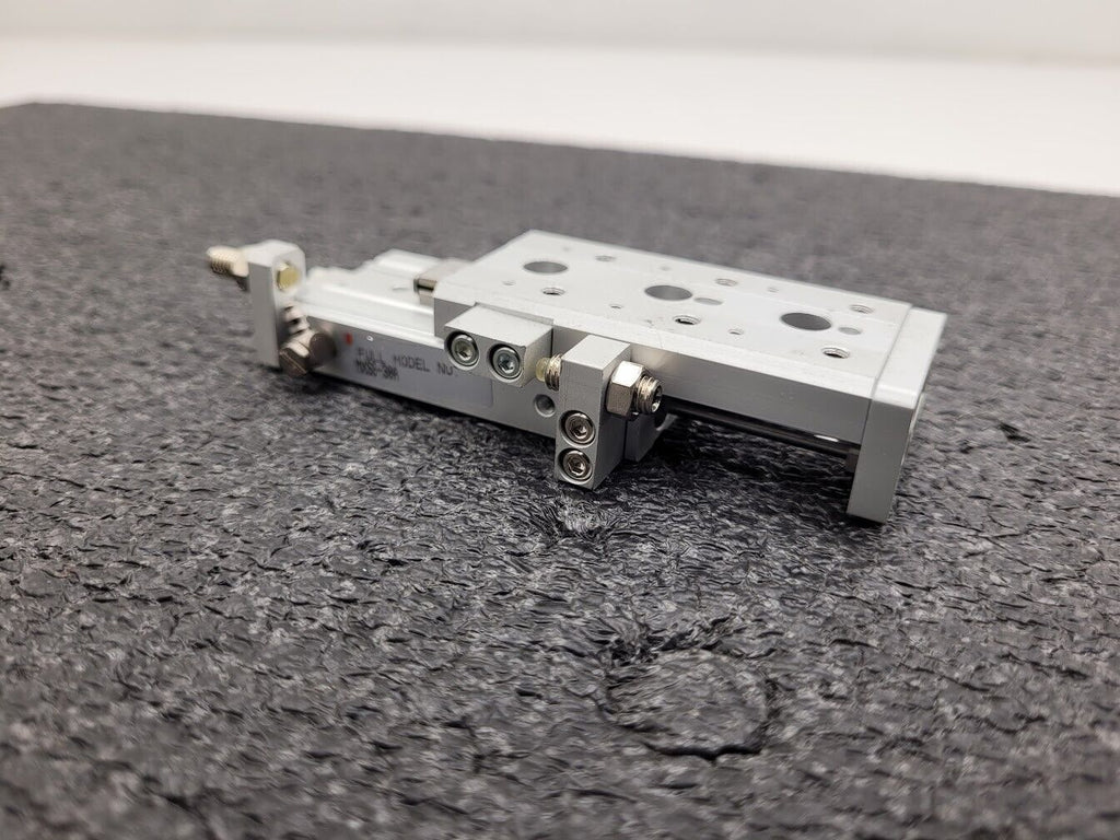 SMC MXS6-30A Pneumatic Cylinder Linear Air Slide Table Actuator w/ Stops