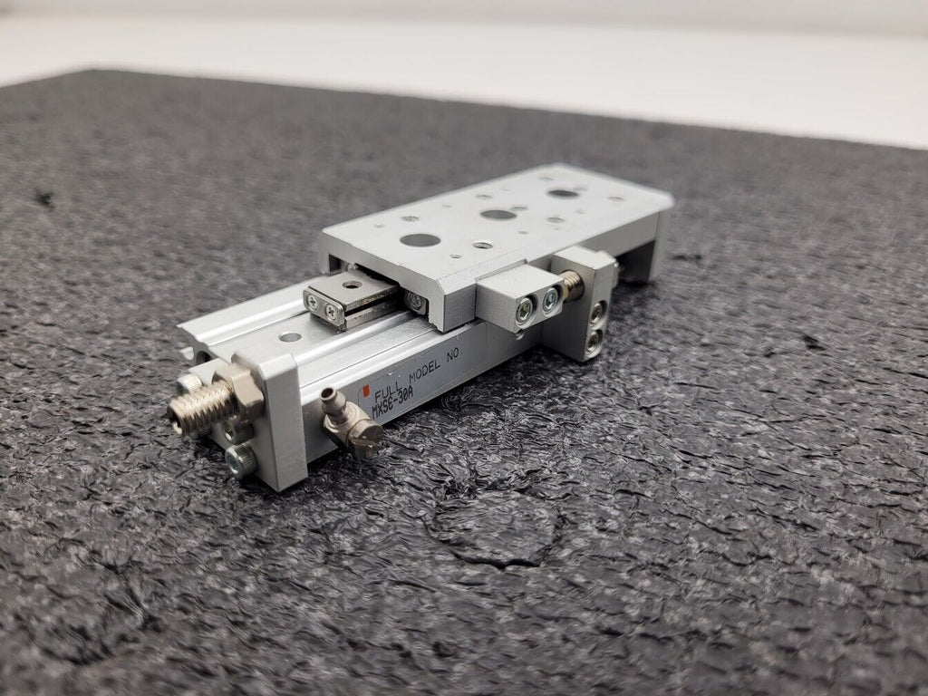 SMC MXS6-30A Pneumatic Cylinder Linear Air Slide Table Actuator w/ Stops