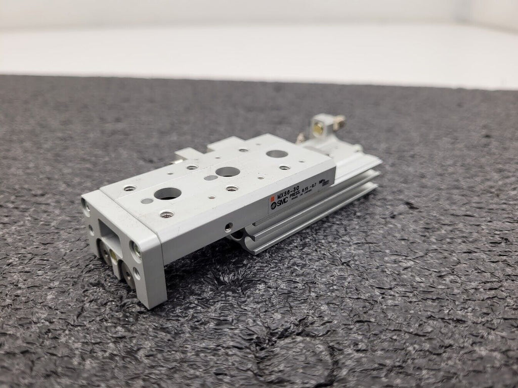 SMC MXS6-30A Pneumatic Cylinder Linear Air Slide Table Actuator w/ Stops