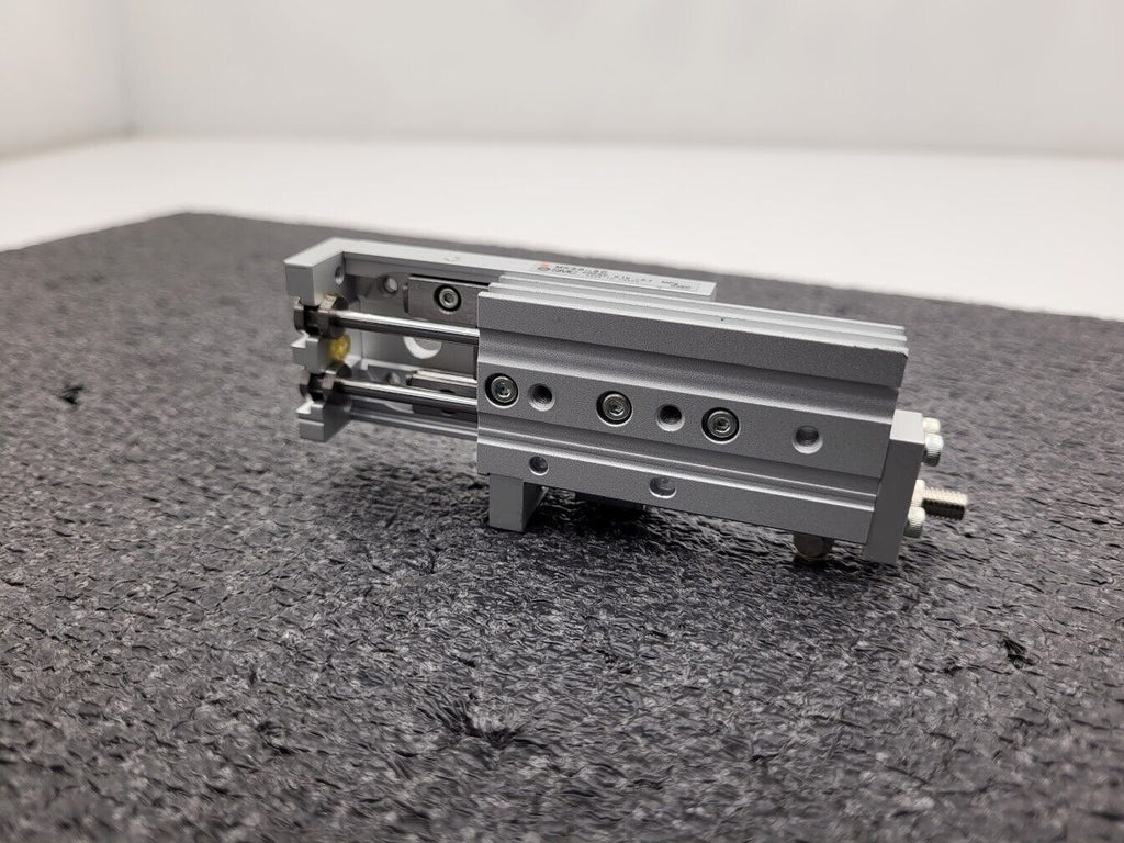 SMC MXS6-30A Pneumatic Cylinder Linear Air Slide Table Actuator w/ Stops
