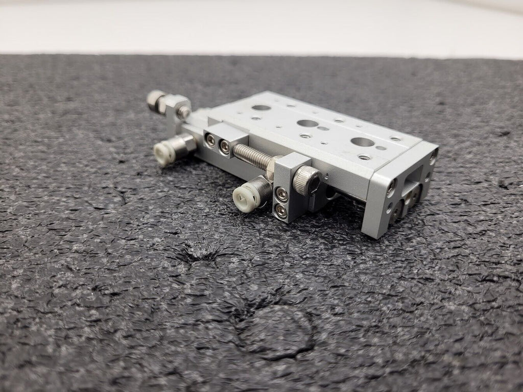 SMC MXS6-30 Pneumatic Cylinder Linear Air Slide Table Actuator w/ Stops