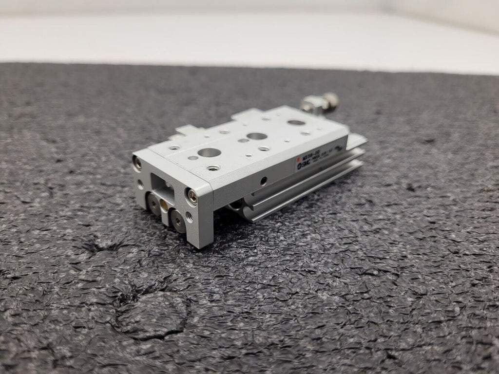 SMC MXS6-30 Pneumatic Cylinder Linear Air Slide Table Actuator w/ Stops