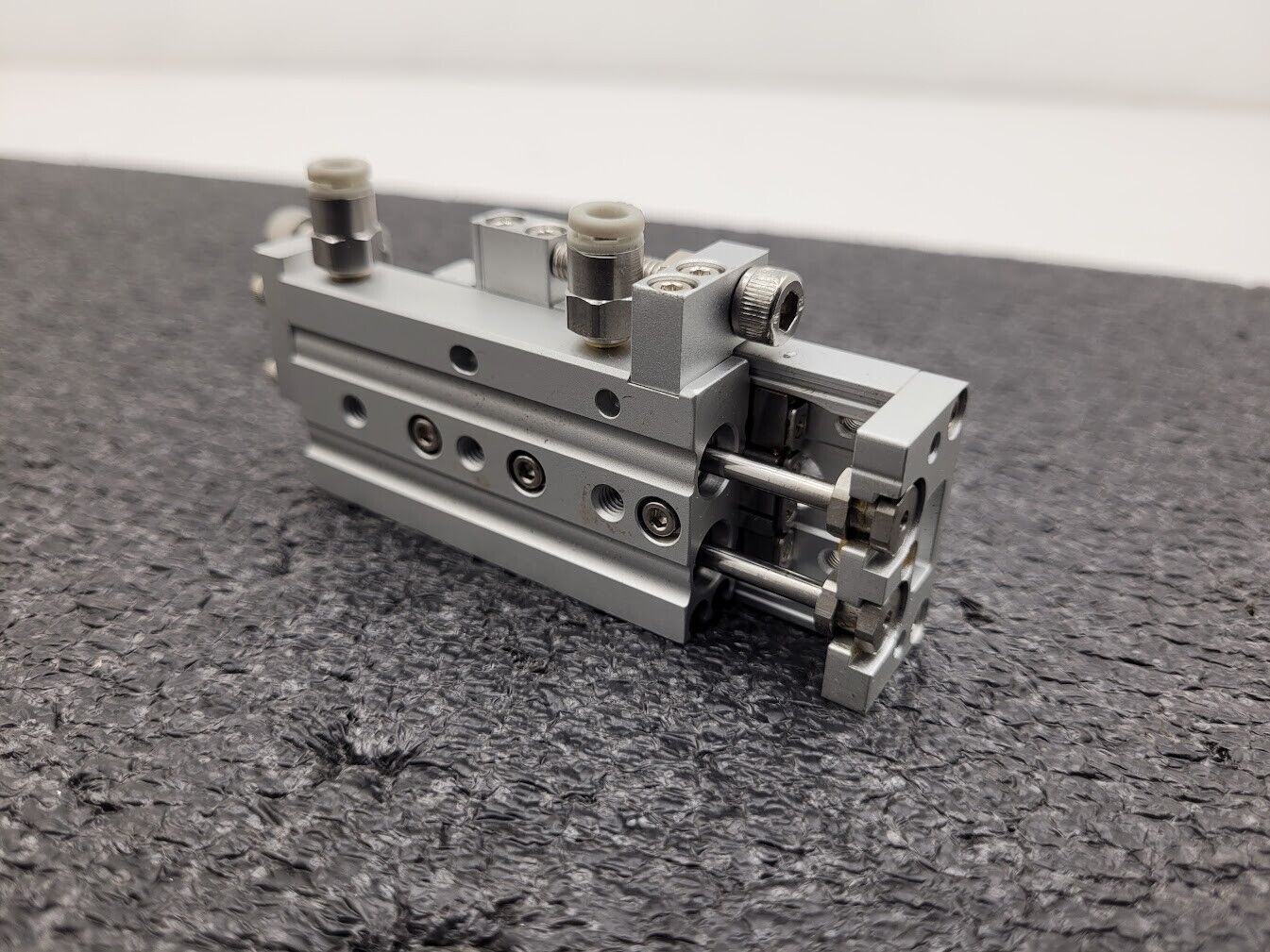 SMC MXS6-30 Pneumatic Cylinder Linear Air Slide Table Actuator w/ Stops