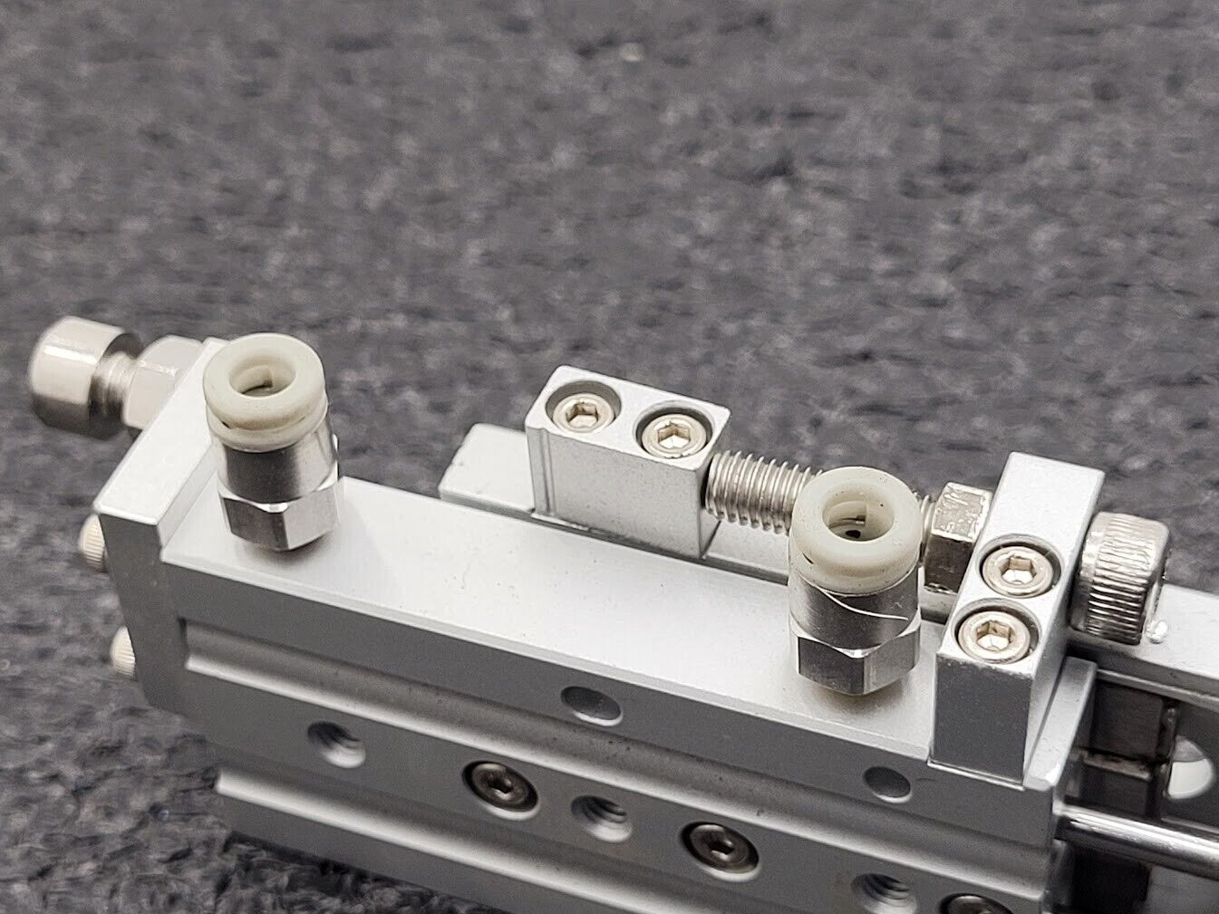 SMC MXS6-30 Pneumatic Cylinder Linear Air Slide Table Actuator w/ Stops