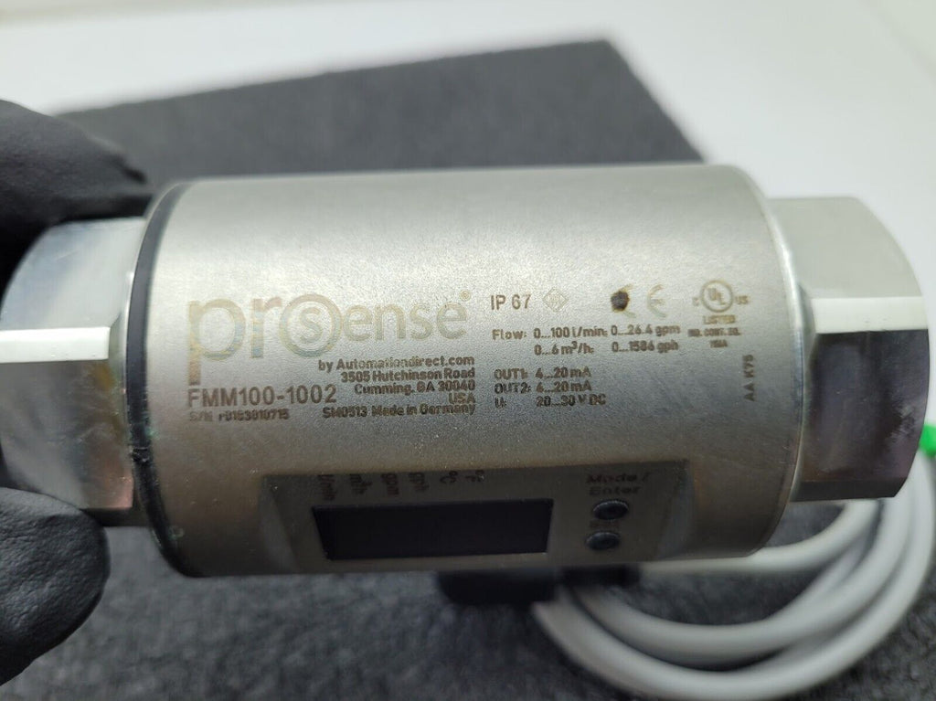 Automation Direct ProSense FMM100-1002 Magnetic Inductive Flow Meter Tested