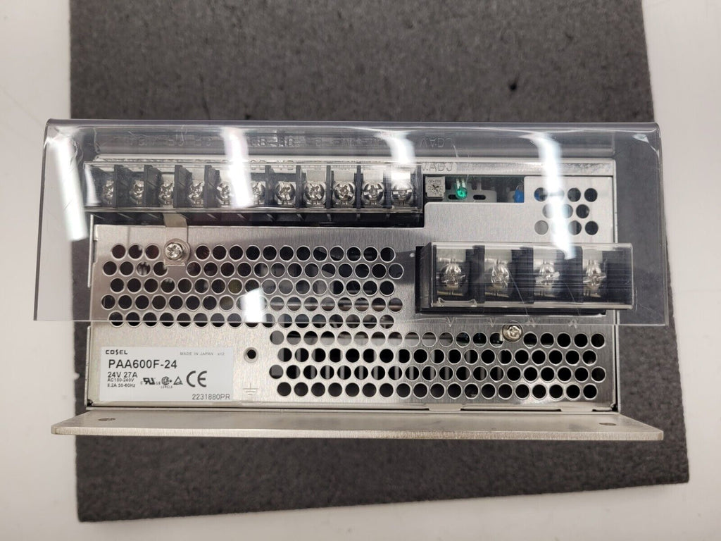 Cosel PAA600F-24 100-240VAC 8.2A Input 24VDC 27A 600W Output