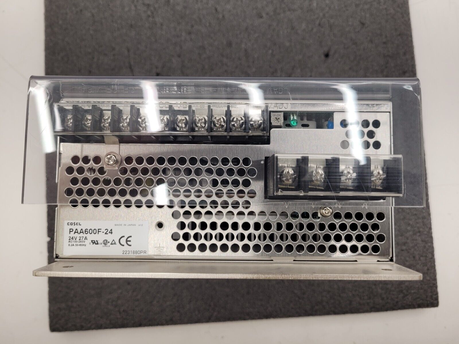 Cosel PAA600F-24 100-240VAC 8.2A Input 24VDC 27A 600W Output