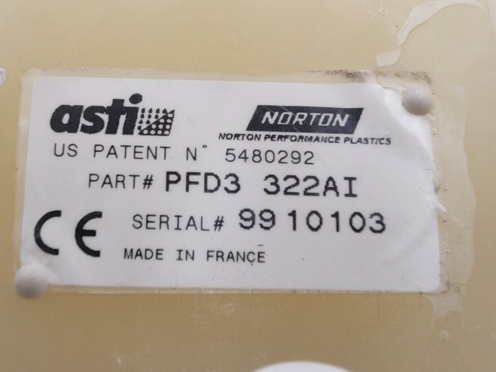 ASTI PFD3-322AI High Purity Controlled Flow Teflon Diaphragm Pump