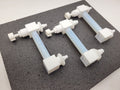 3x FutureStar 218-005, 220-010 Odyssey Series High Purity Fluid Flow Meter 1/4"