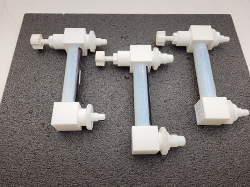 3x FutureStar 218-005, 220-010 Odyssey Series High Purity Fluid Flow Meter 1/4"