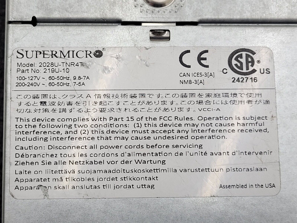 2U Server 24 Bay SFF X10DRU-i+ 4x NVMe 2x Intel E5-2630 V3 16 Core 128GB