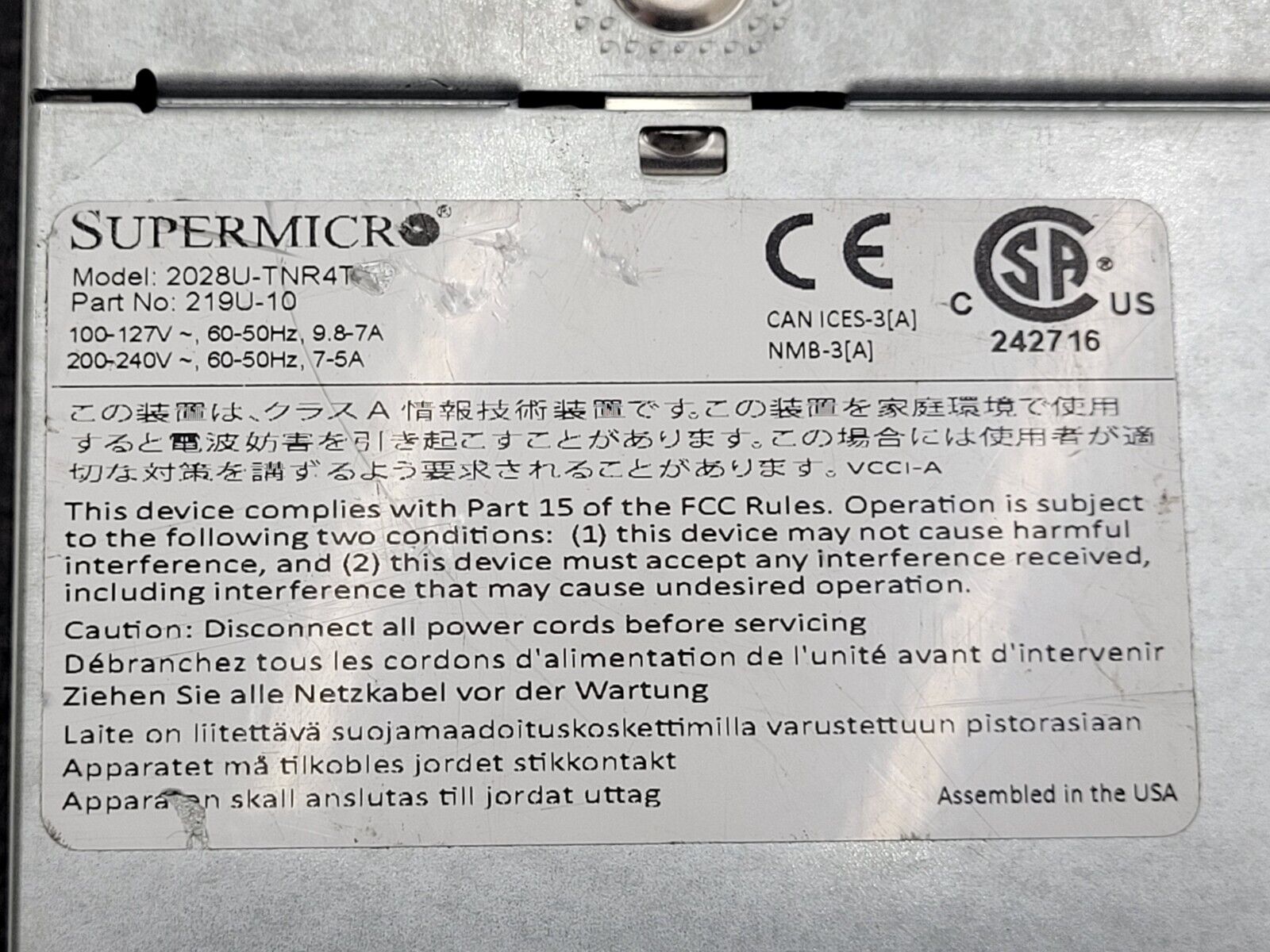 2U Server 24 Bay SFF X10DRU-i+ 4x NVMe 2x Intel E5-2630 V3 16 Core 128GB