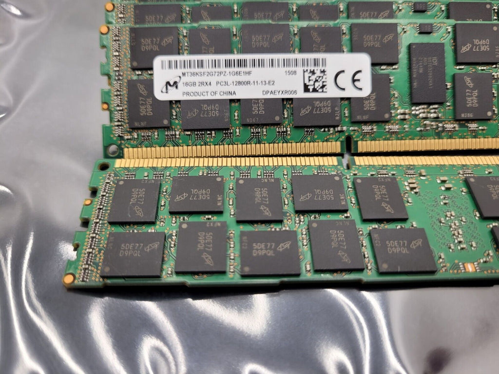 Micron (16GB X16) 256GB PC3L-12800R DDR3 1600MHz ECC REG Server Memory Ram