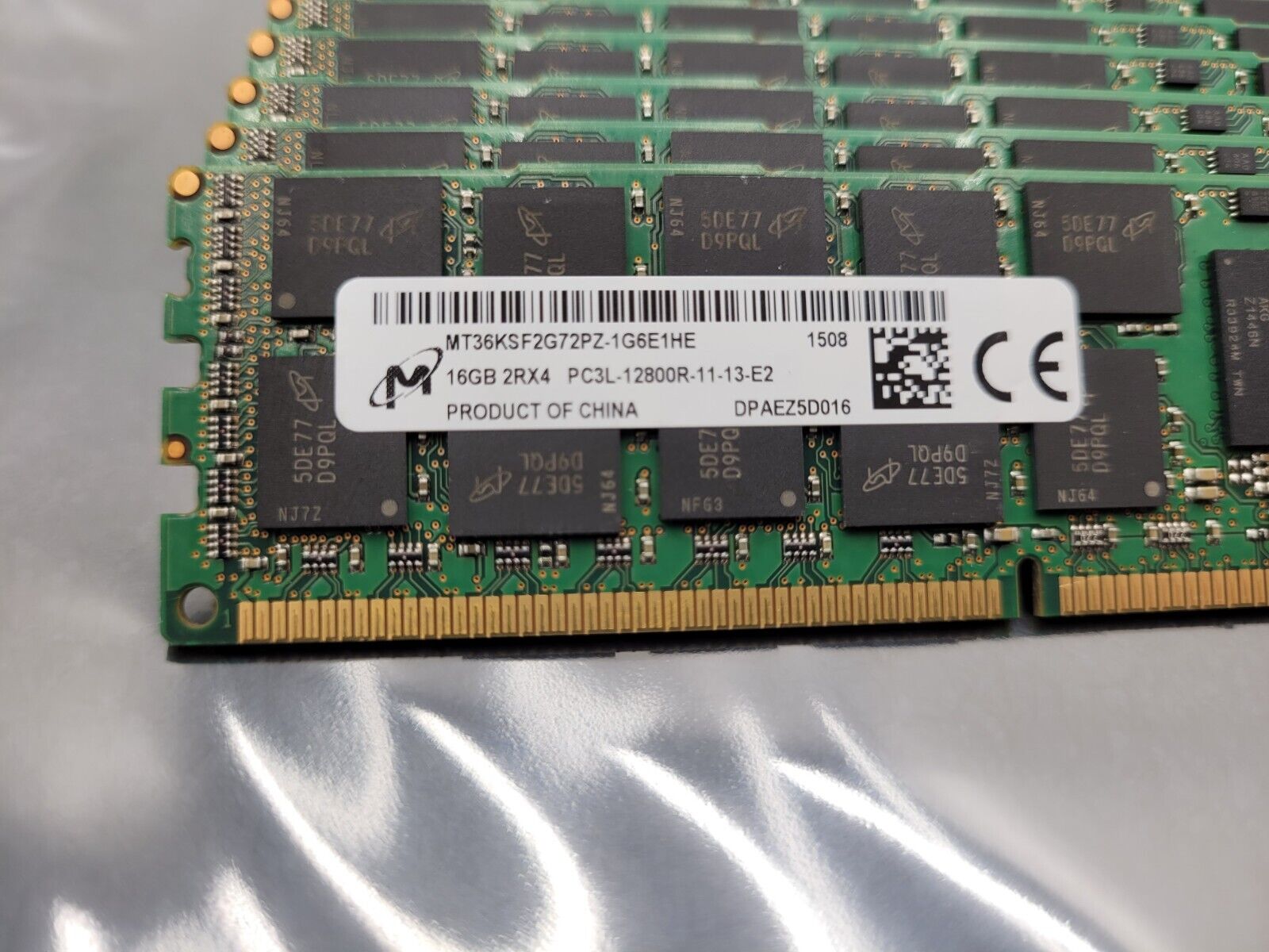 Micron (16GB X16) 256GB PC3L-12800R DDR3 1600MHz ECC REG Server Memory Ram