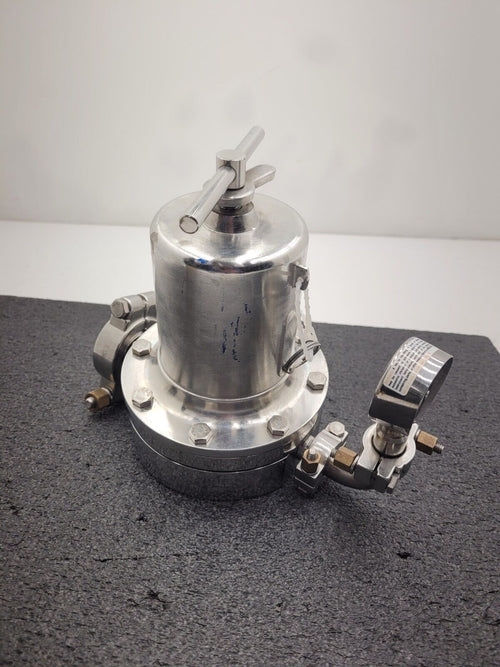 1"-2" Sanitary Fitting 316L Stainless 100PSI Liquid Pressure Regulator 31372-147