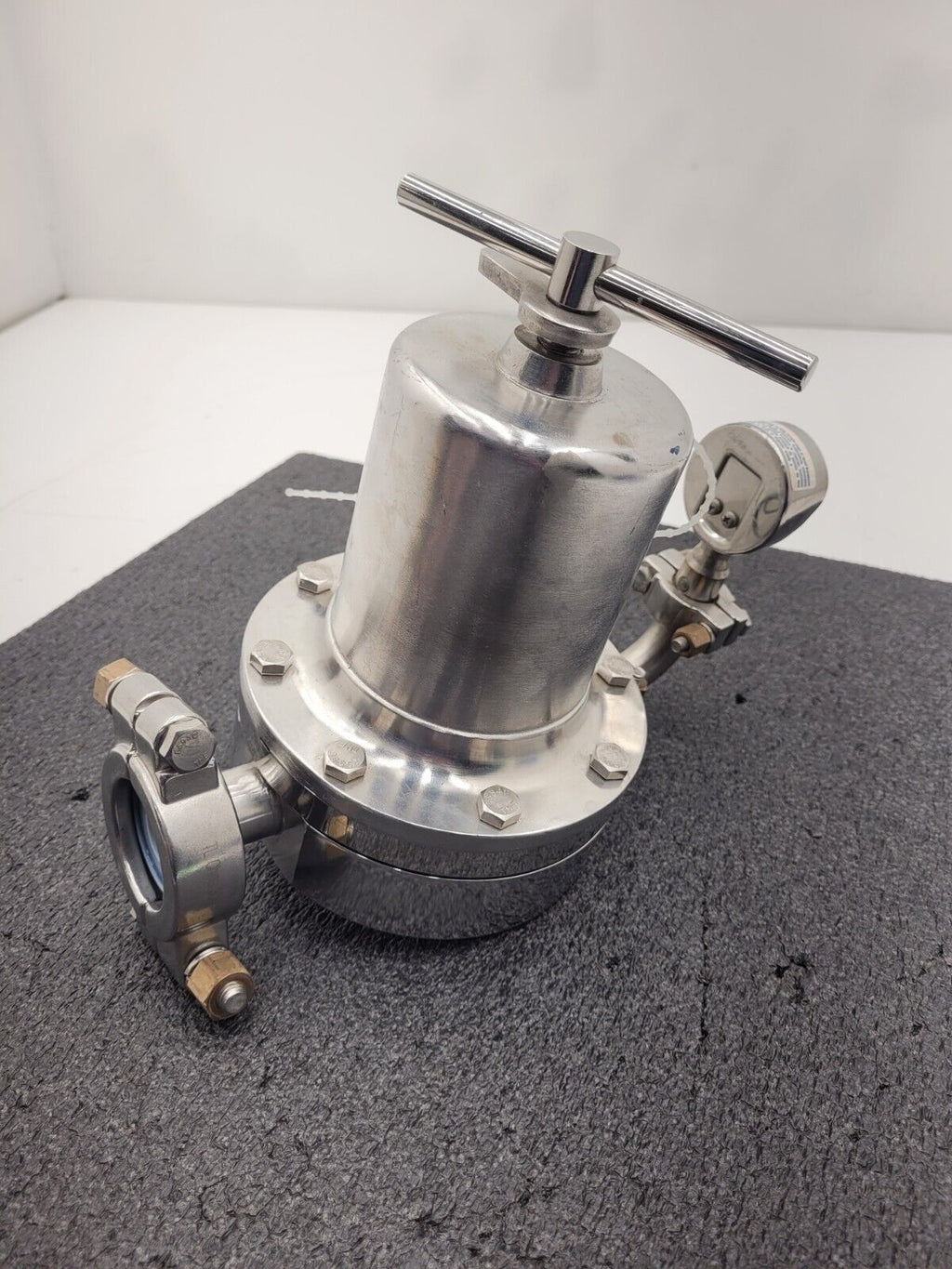 1"-2" Sanitary Fitting 316L Stainless 100PSI Liquid Pressure Regulator 31372-147