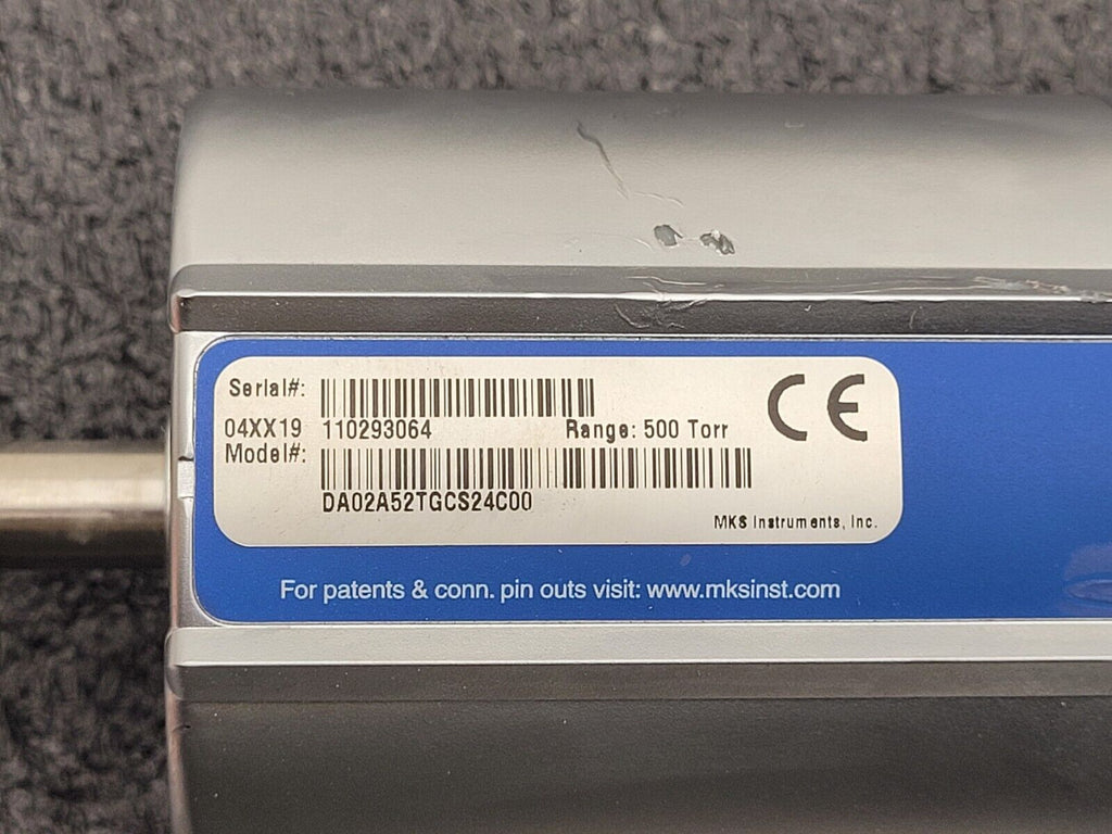 MKS DA02A EtherCAT e-Barotron Digital Capacitance Manometer 500 Torr Powers Up