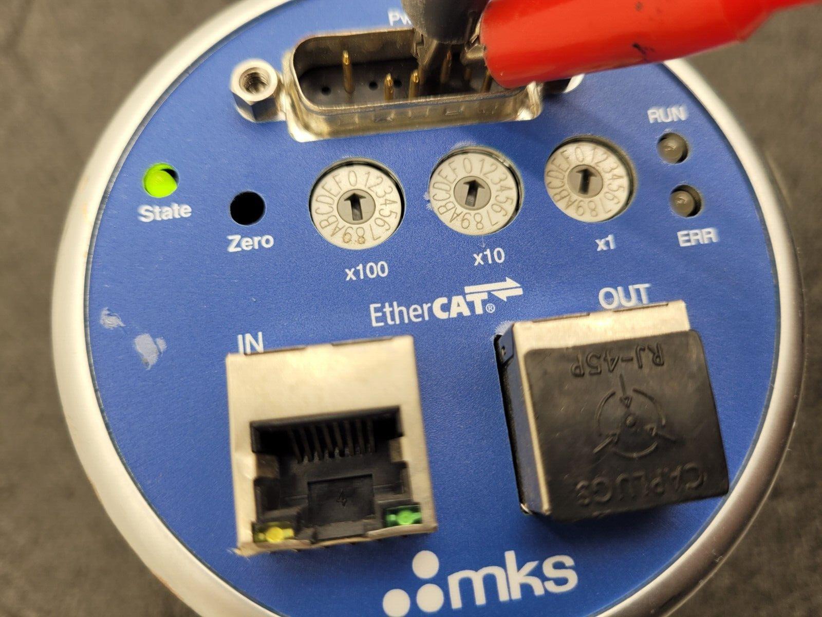 MKS DA02A EtherCAT e-Barotron Digital Capacitance Manometer 500 Torr Powers Up B