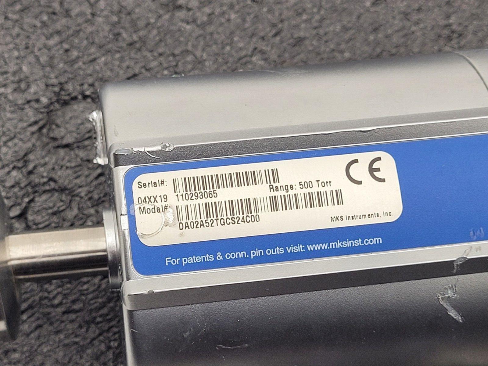MKS DA02A EtherCAT e-Barotron Digital Capacitance Manometer 500 Torr Powers Up B