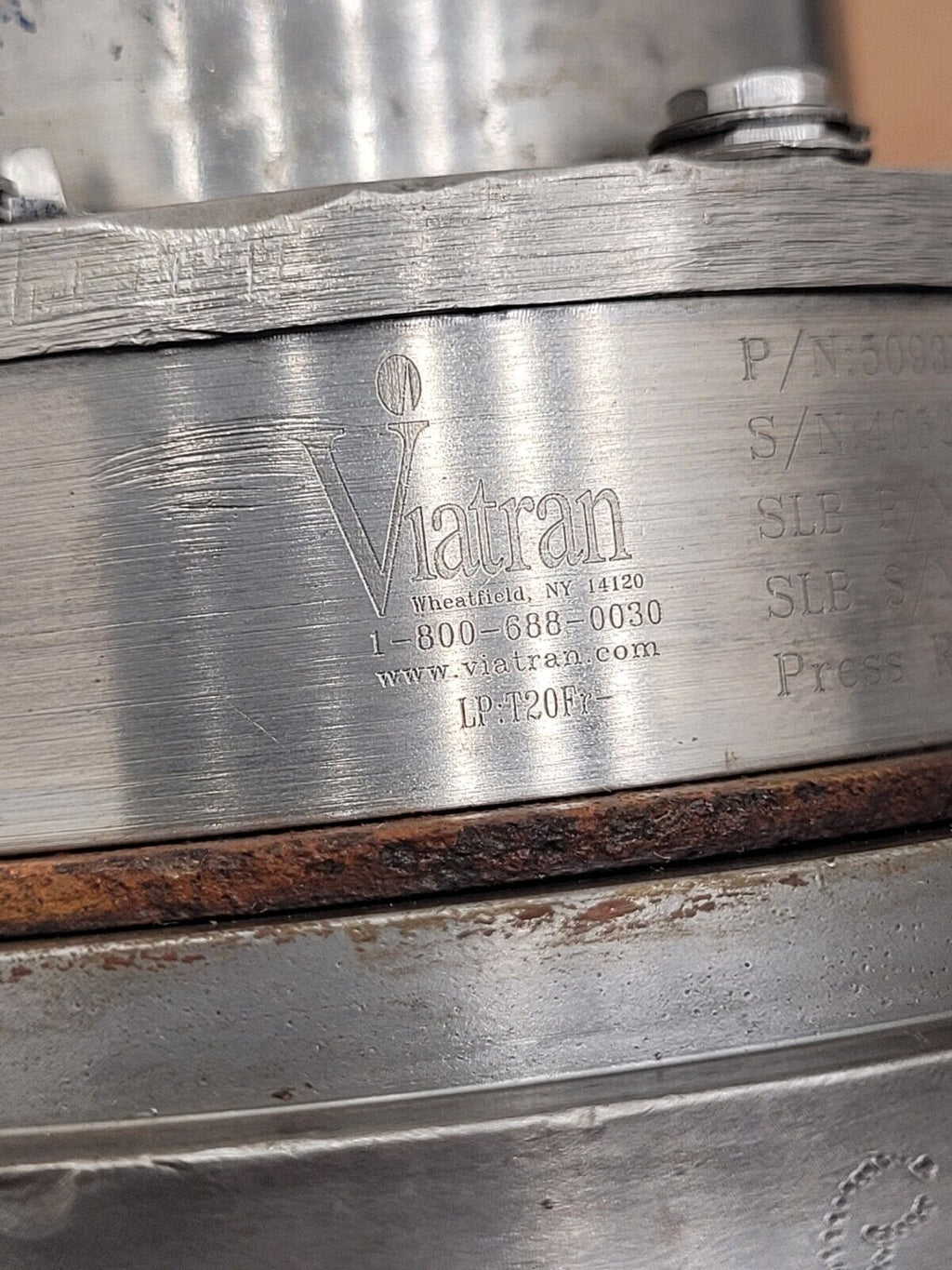 Viatran Pressure Transducer 5093BQST20F 20K PSI H20 Water Service Unit B