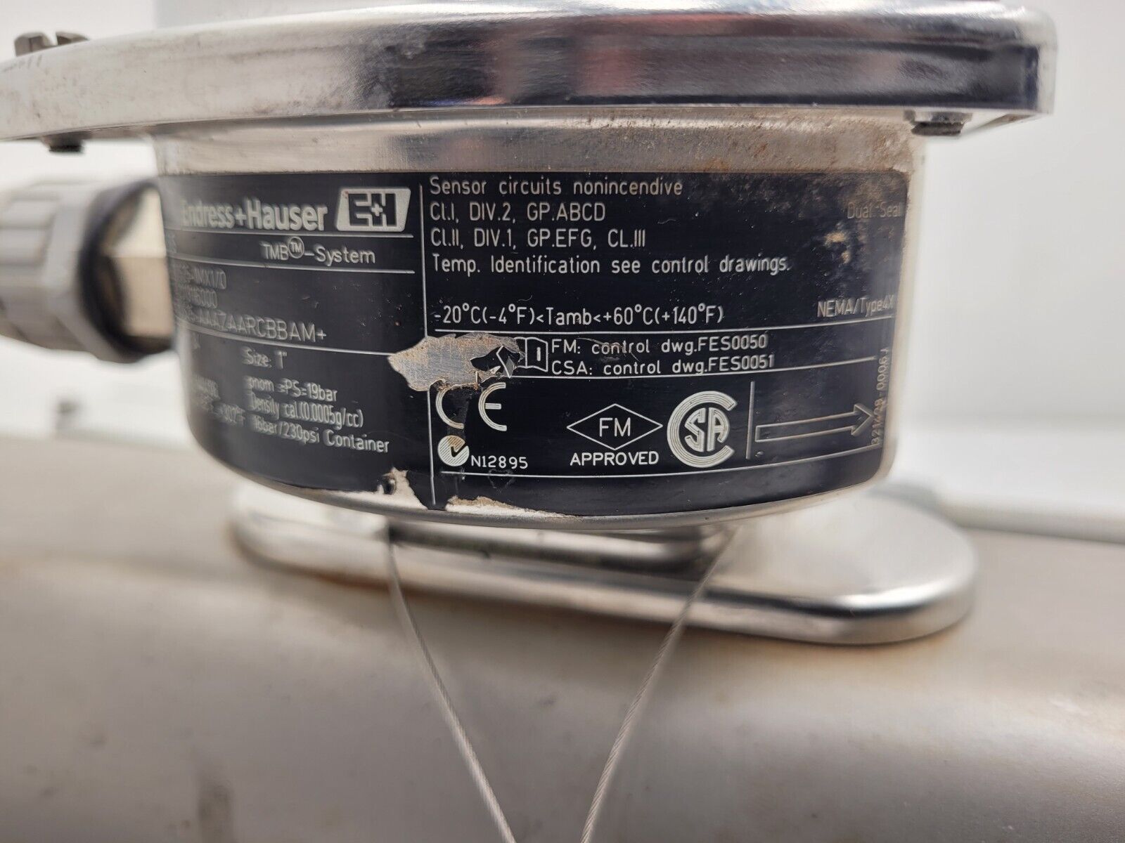 Endress+Hauser PROMASS S Mass Flowmeter 83S25-1MX1/0 Flow Controller +XMTR A