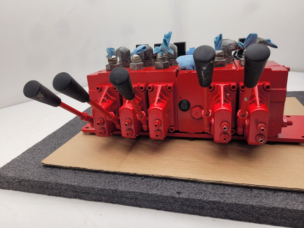 Norcan Proportional 5x Valve Block with Solenoid Controls Manual Lever Override