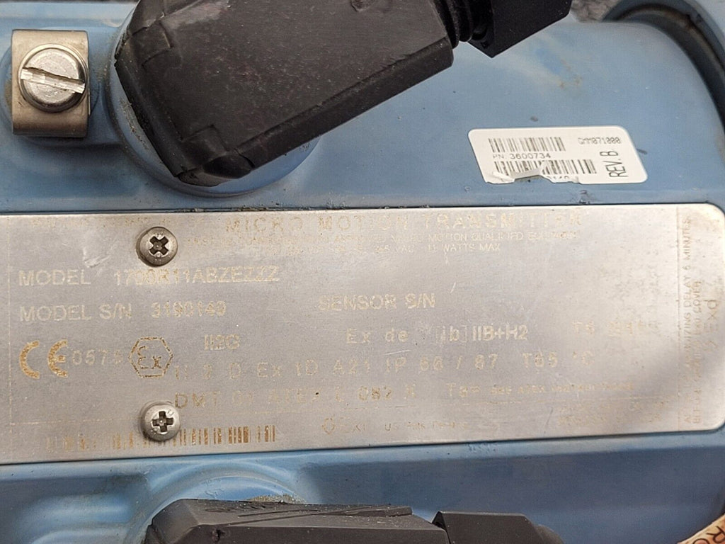 Micro Motion Mass Flow Coriolis Meter Sensor RO50S113NABAEZZZZ Transmitter 1/2"