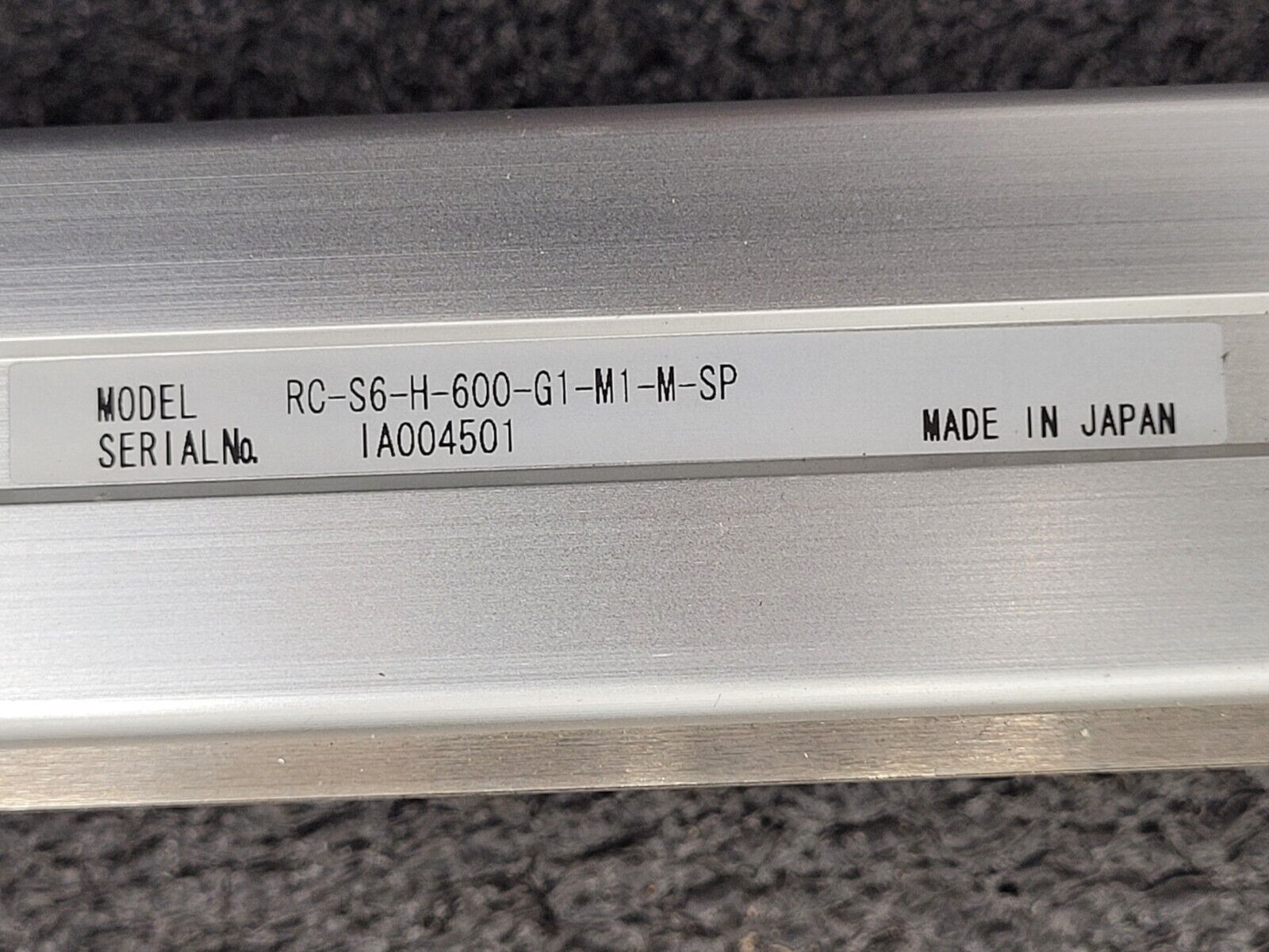 IAI Linear Actuator RC-S6-H-600-G1-M1-M-SP and Drive RCA-S-SSR 600mm Travel