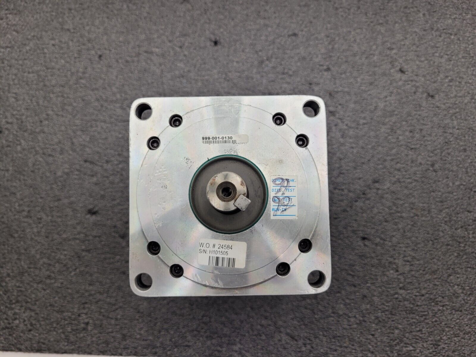 Allen Bradley Elwood Rockwell Servo Motor 999-001-0130 H-4030-P-H00AA-AA Unit A